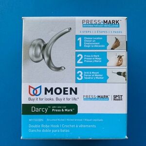 Moen Darcy Satin Brushed Nickel Double Robe Hook